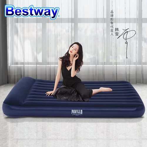 Bestway67682 双人特大家用加厚气垫床冲气简易折叠午休床充气床