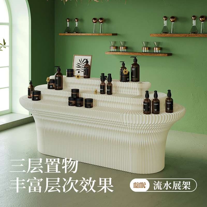 十八纸置物架折叠展台多层装饰展示架陈列展架创意展览台艺术展会
