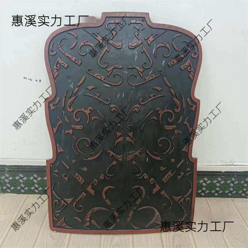 仿古代士兵盾牌古装演出拍摄道具汉代风格盾牌秦汉盾牌