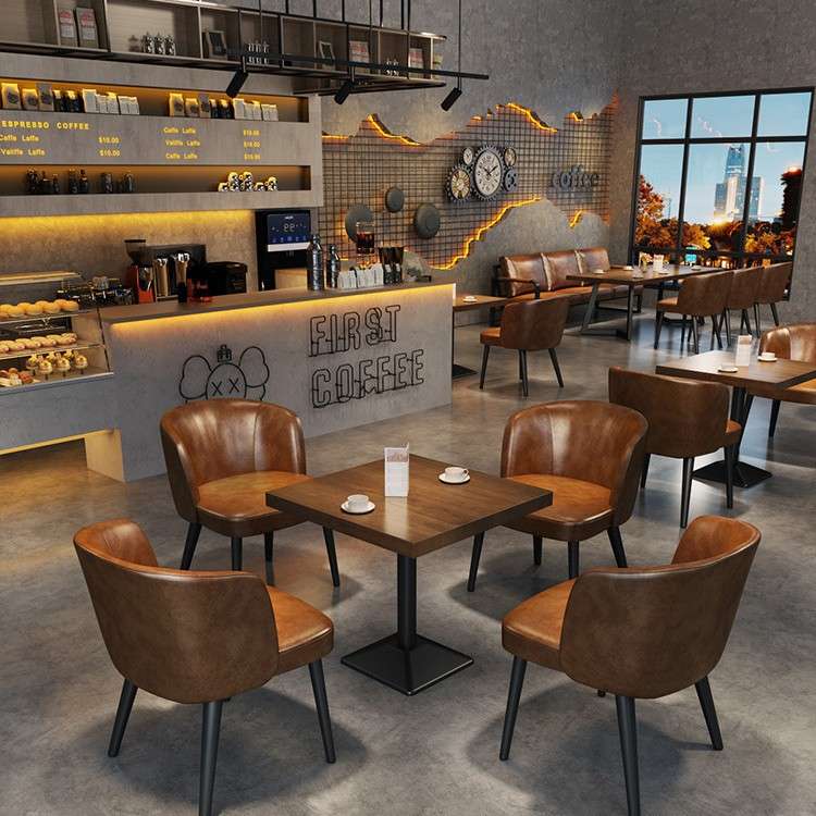 工业风酒吧清吧卡座沙发烧烤店咖啡厅音乐餐吧西餐厅酒馆桌椅