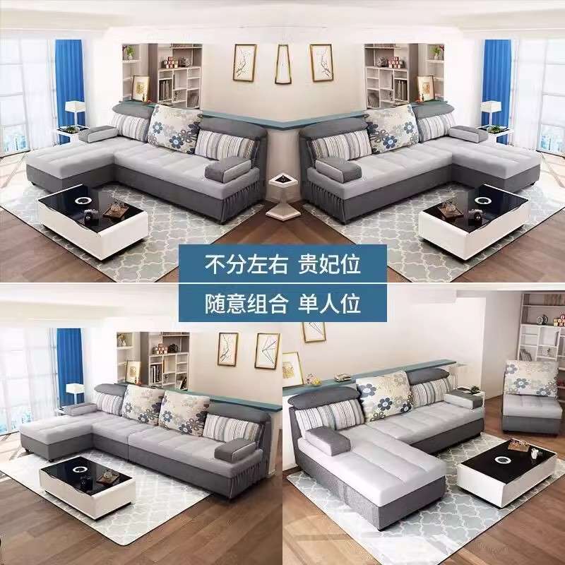 可折叠沙发床客厅小户型两用多功能简约现代双人转角贵妃储物沙发