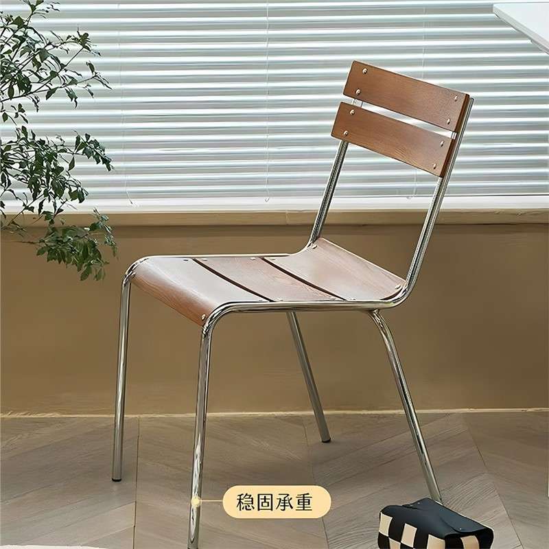 北欧复古餐椅工业风家用客厅书桌椅小户型简约铁艺休闲餐桌椅