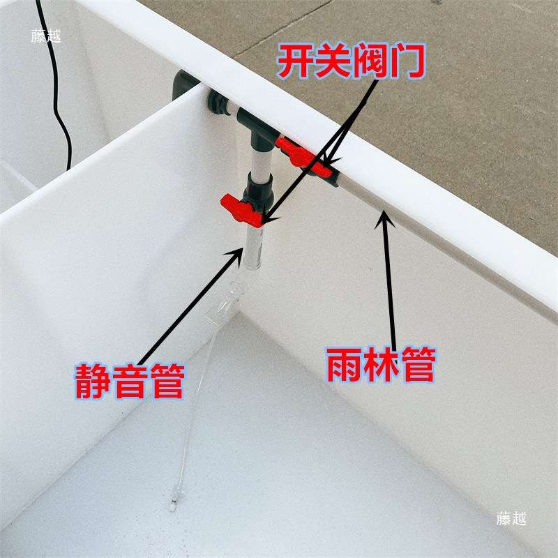 PP塑料侧过滤循环水鱼缸阳台家用锦鲤缸室外养鱼池花园金鱼池轻体