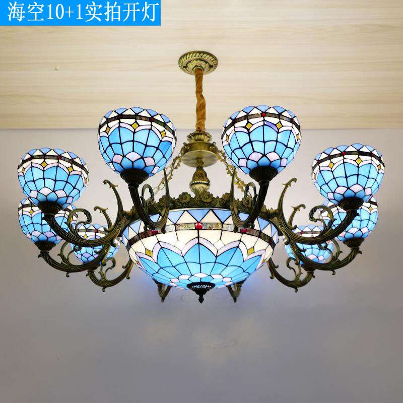 厂家地中海吊灯客厅铁艺灯具美式灯饰创意餐厅温馨卧室酒店吊灯