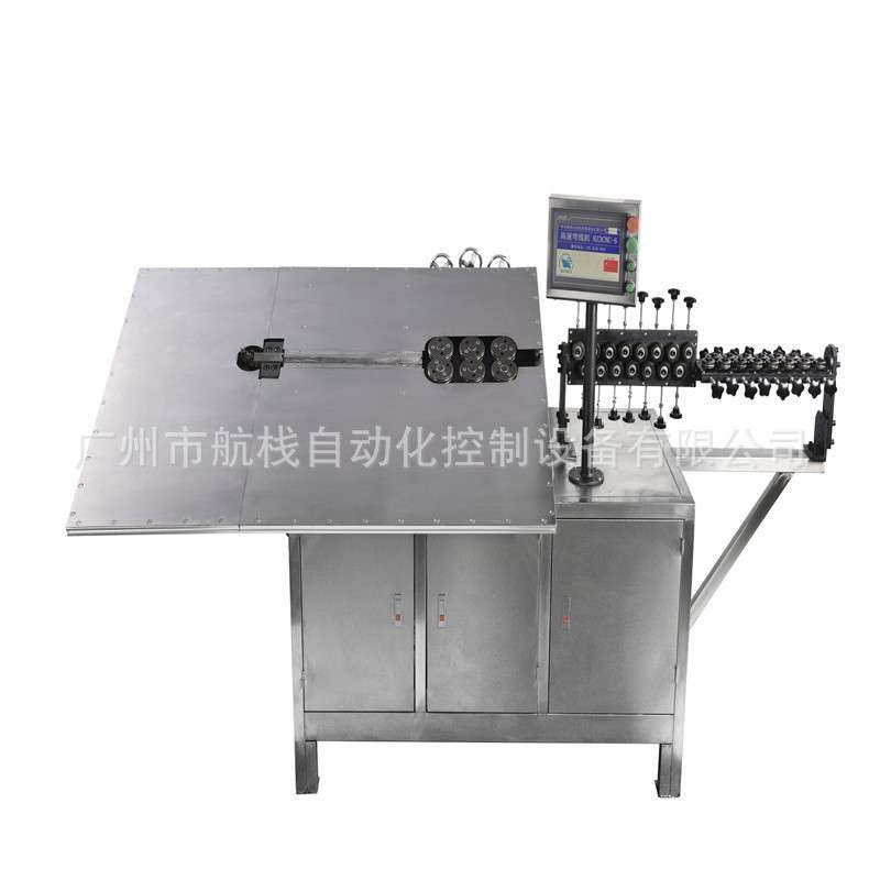 风机罩支撑支架挂钩自动弯线机 健身器材五金配件2D数控折弯机