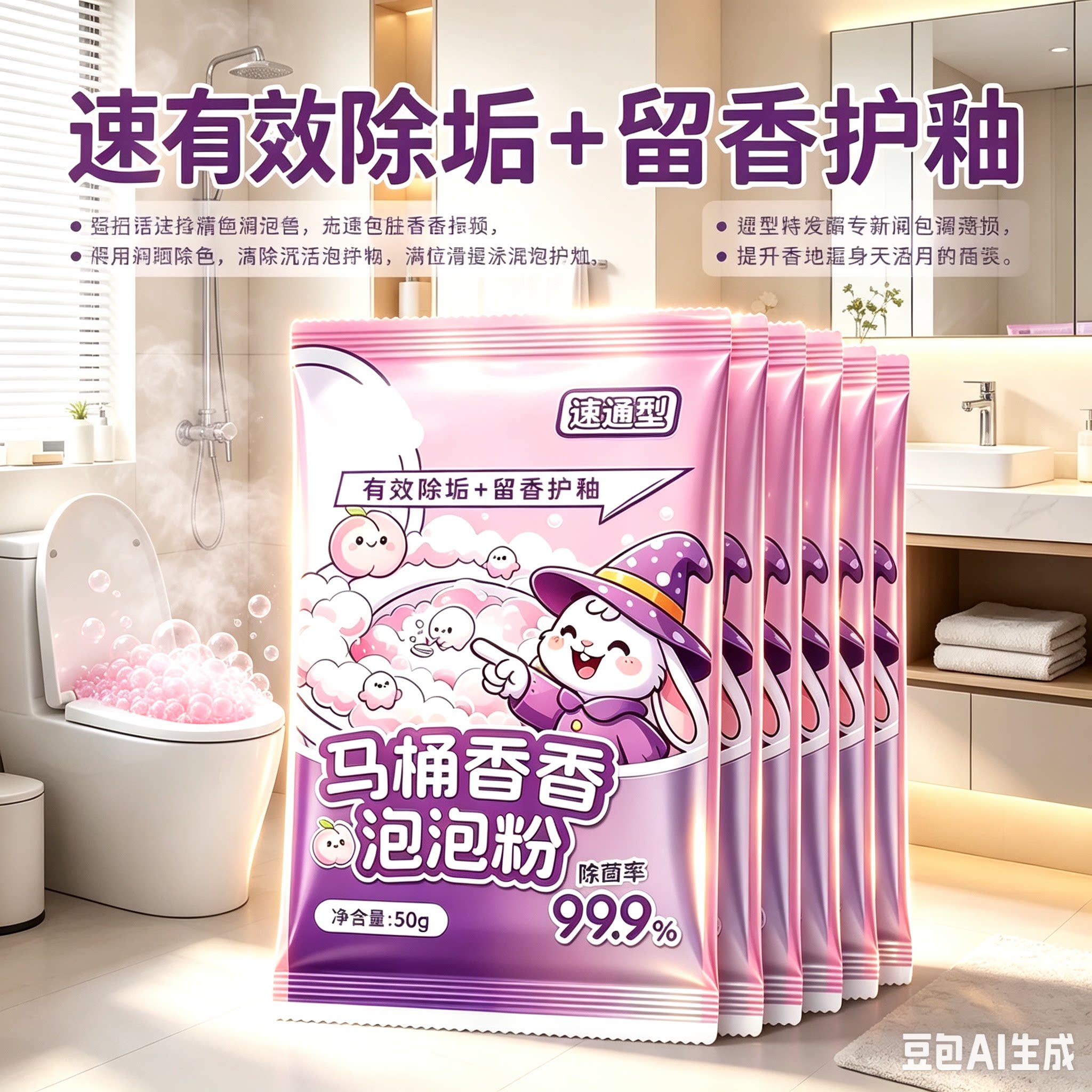 【除菌去垢】马桶香香泡泡粉马桶除垢泡沫去味去黄去污除味去渍CZ
