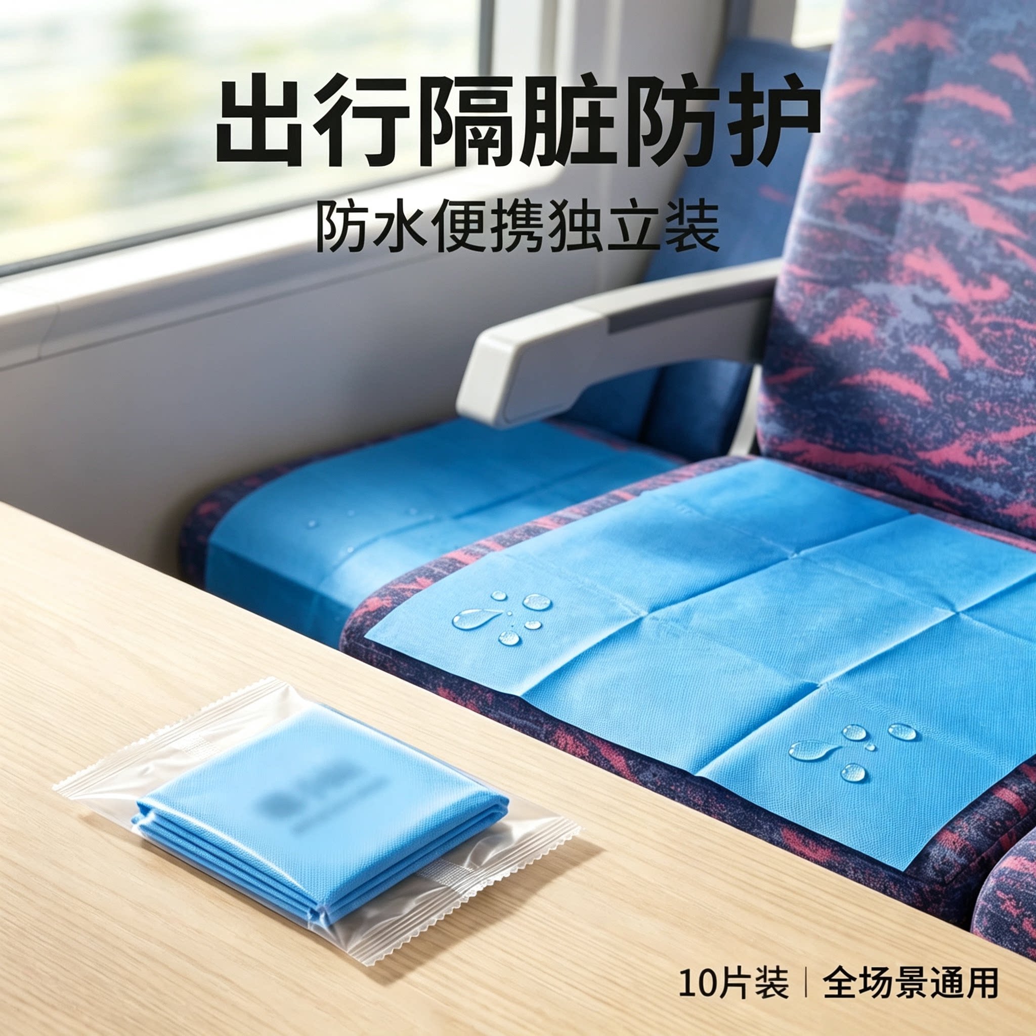 高铁火车隔脏膜一次性旅游出差便捷隔脏垫沙发飞机座椅隔脏布YS