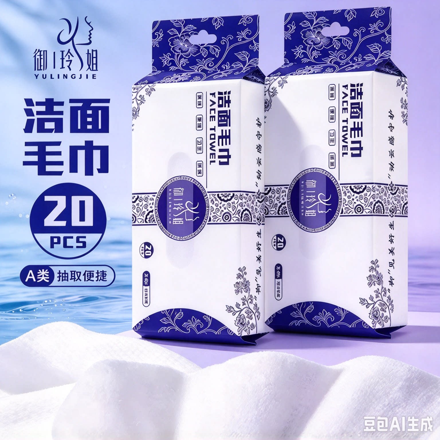 【下单立减50】洁面毛巾加大加厚洗脸巾柔软热敷抽取式擦脸巾CJ
