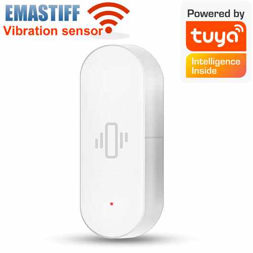 WIFI/Zigbee智能振动传感器远程门窗震动报警传感器兼容涂鸦Tuya