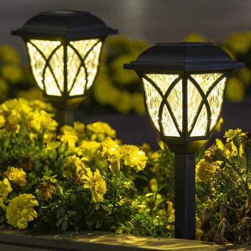 太阳能插地草坪灯网格复古Solar Lawn Light Solar Garden light