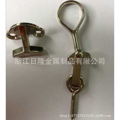 直销锌合金窗扣镀镍窗扣带螺丝铁窗扣