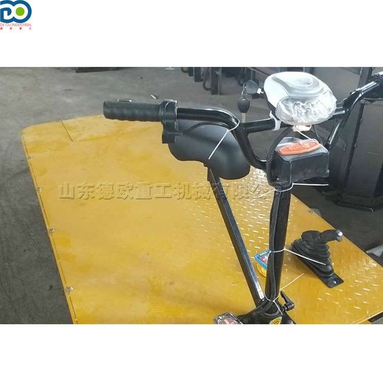 电动平板车工地仓储拉货搬家可倒骑双向四轮工程平板载重运输车