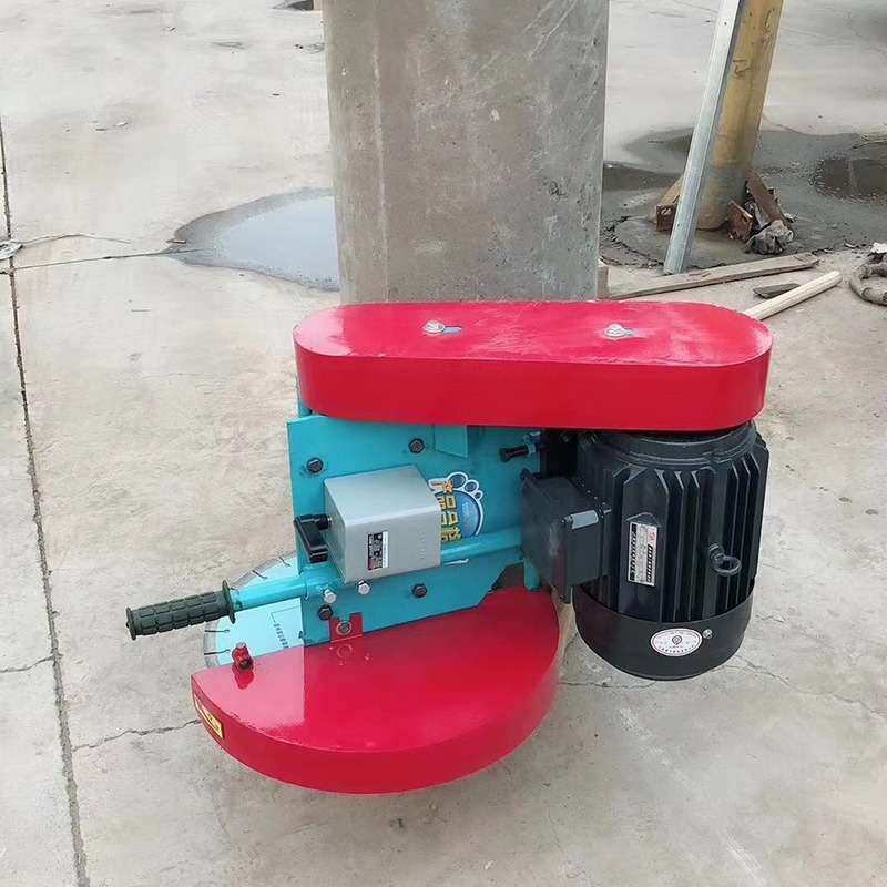 升降款混凝土卡箍切桩机卡箍切桩机小型路面切割机割桩机