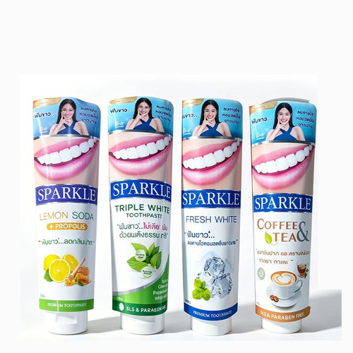泰国进口SPARKLE清洁牙膏