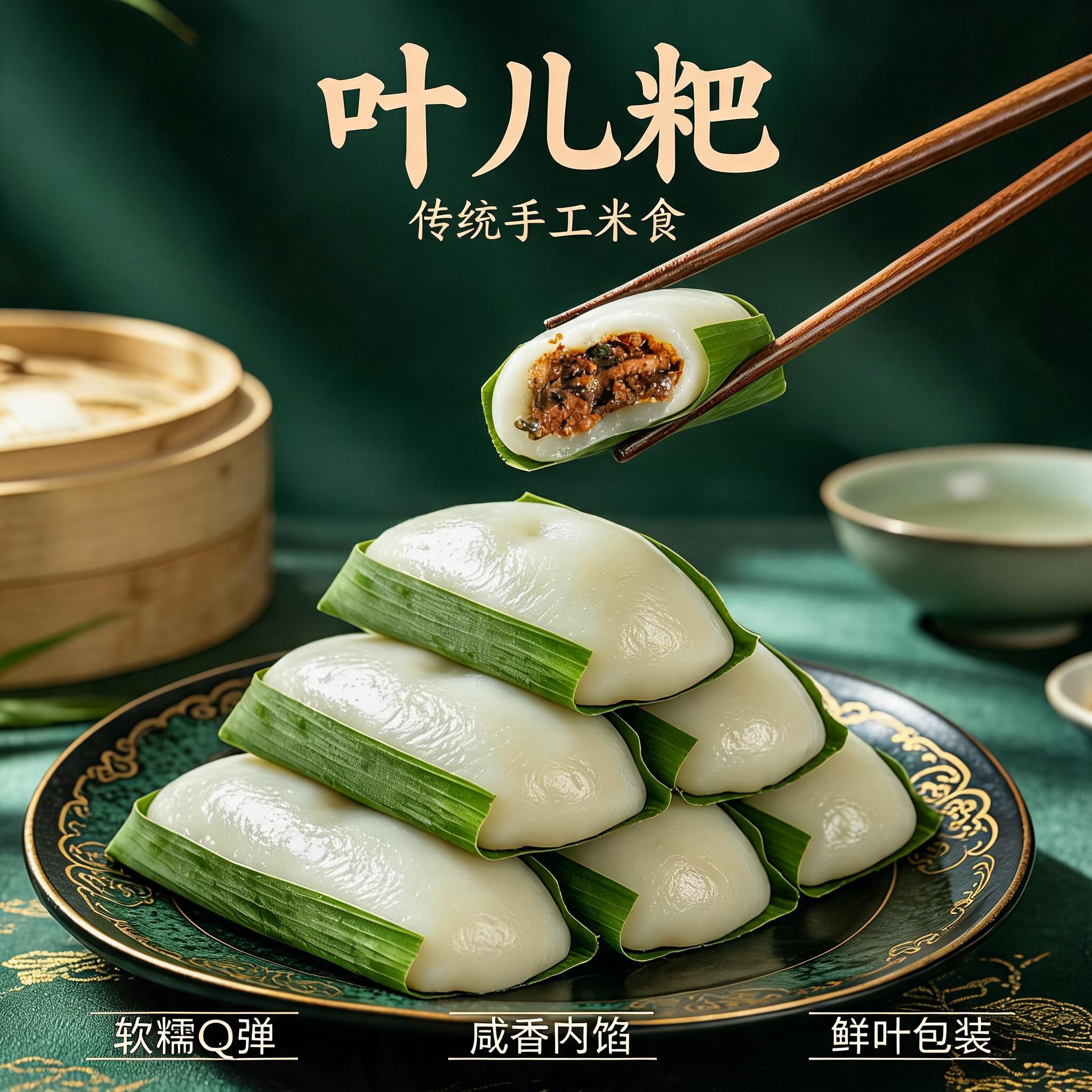 大千厨房叶儿粑四川特产猪儿粑芽菜手工速食半成品懒人早餐糯米