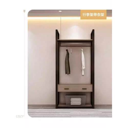 酒店电视柜衣柜高低组合桌客房电脑桌酒店行李架公寓全套家具
