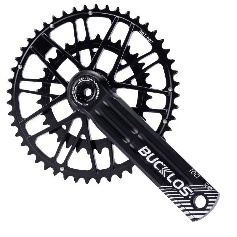 公路自行车曲柄GXP170mm/172.5mm铝合金48-32T牙盘组合自行车配件
