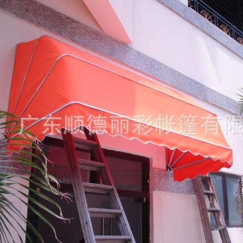 户外门头电动伸缩篷 店铺折叠遮阳蓬 固定蓬 雨篷花园庭院挡雨篷