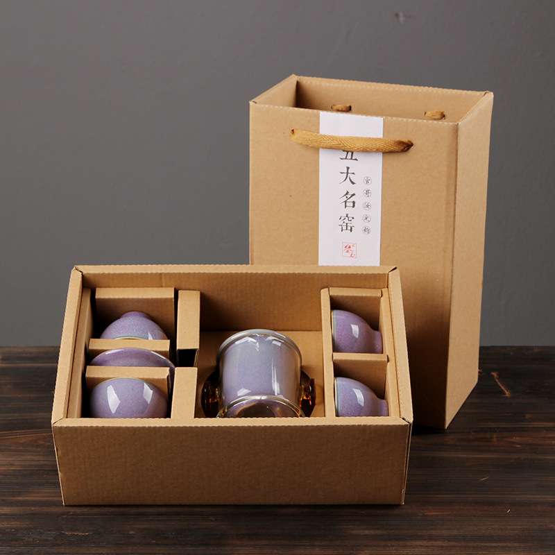 红茶泡哥窑汝窑陶瓷旅行茶具套装玻璃泡茶壶红茶泡茶器 厂家