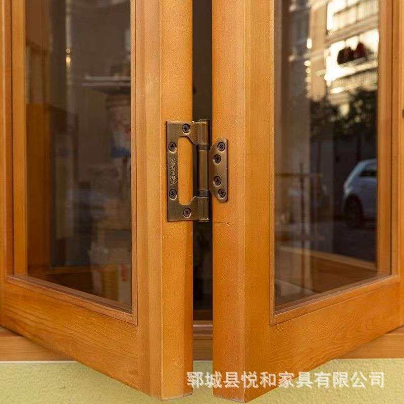 老榆木推拉窗复古原木窗框咖啡店甜品店装饰窗户民宿榆木窗户