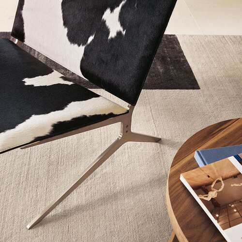 Kay lounge chair 意式不锈钢休闲椅设计师轻奢沙发酒店别墅躺椅
