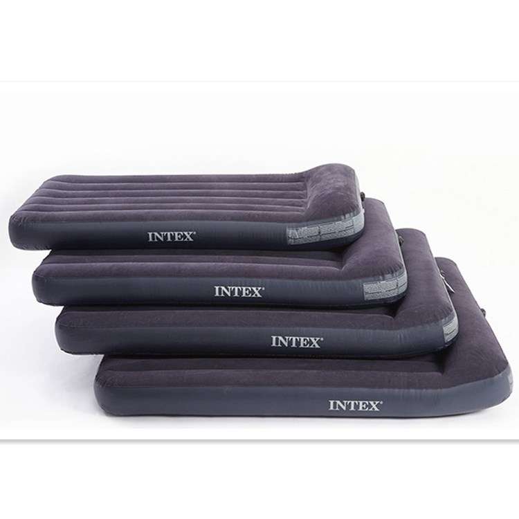INTEX64144户外野营便携充气垫家用单双人充气床垫植绒气垫充气床