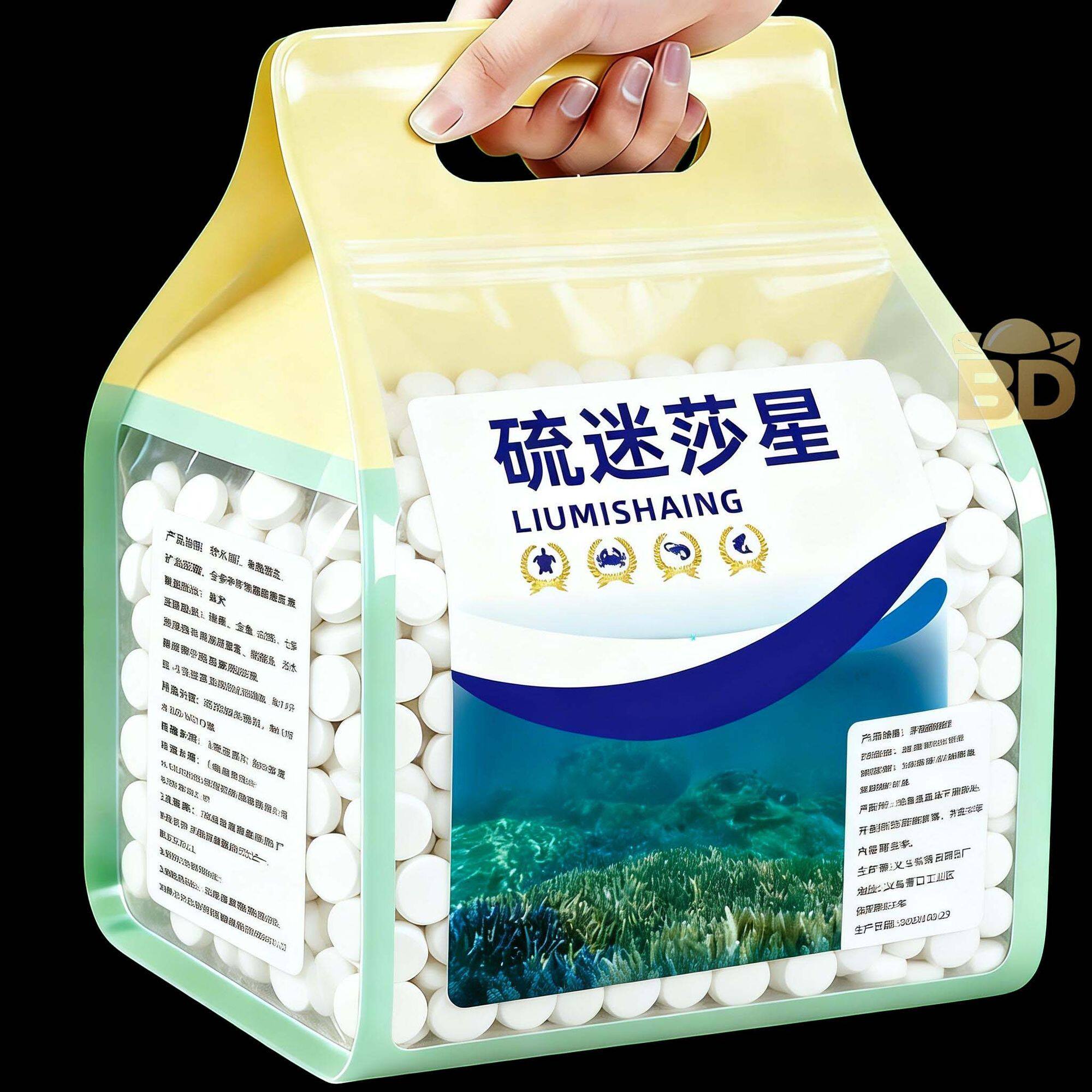 硫醚沙星鱼缸专用净化水质水霉鱼烂身烂尾白毛水霉净鱼塘消毒杀菌