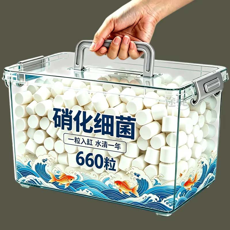 硝化细菌鱼缸用净水剂养鱼净化水质稳定剂分解鱼粪消化浓缩活菌液