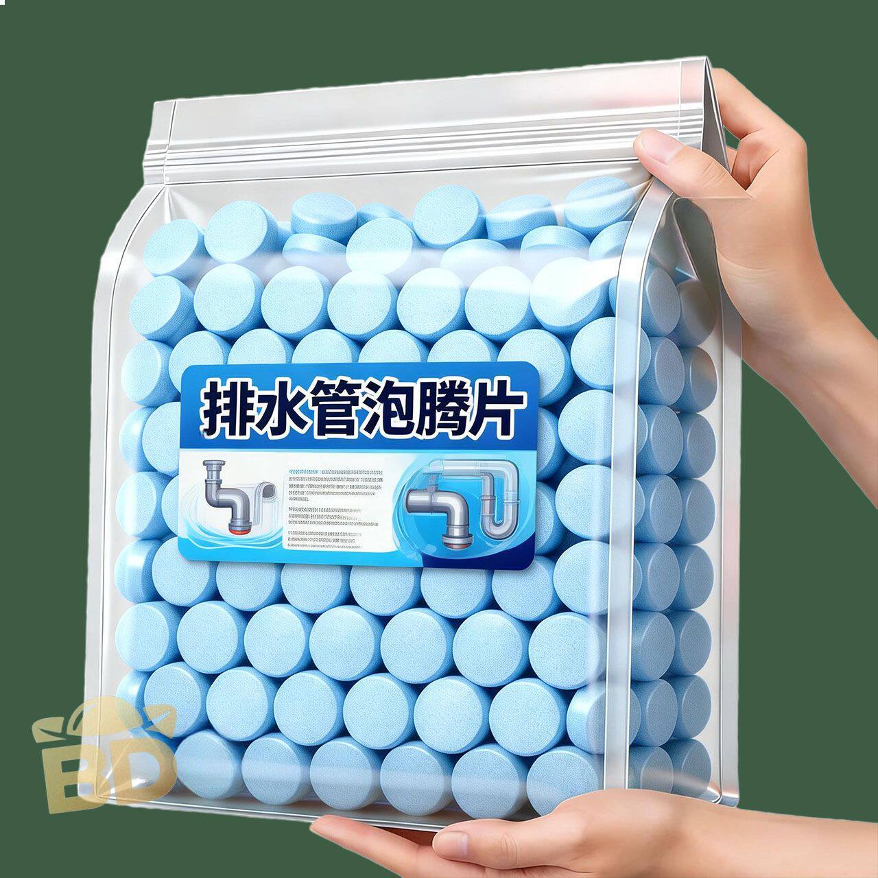 下水道除虫小飞虫杀虫泡腾片家用厨房管道厕所地漏下水管道除臭剂