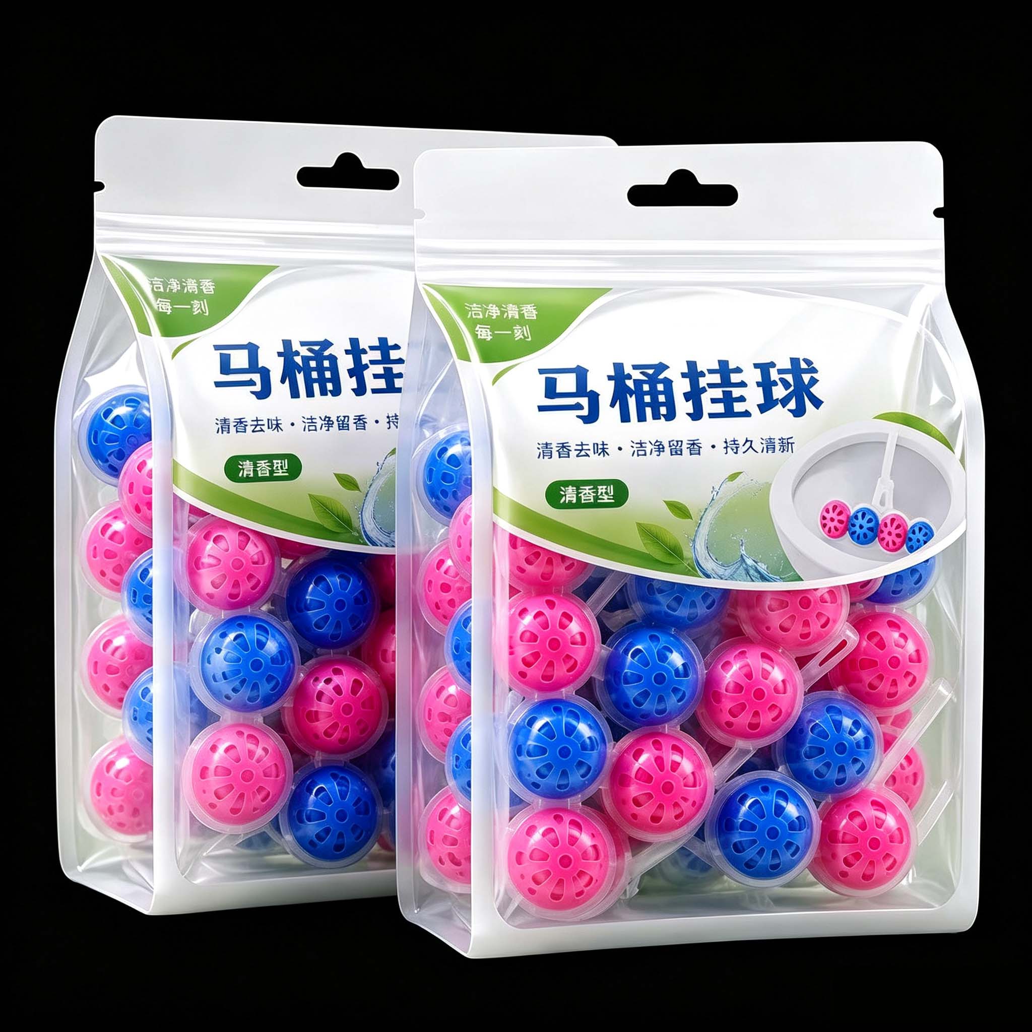 厕所除臭神器马桶挂球清洁球智能自动去异味洁厕悬挂式清洗剂留香