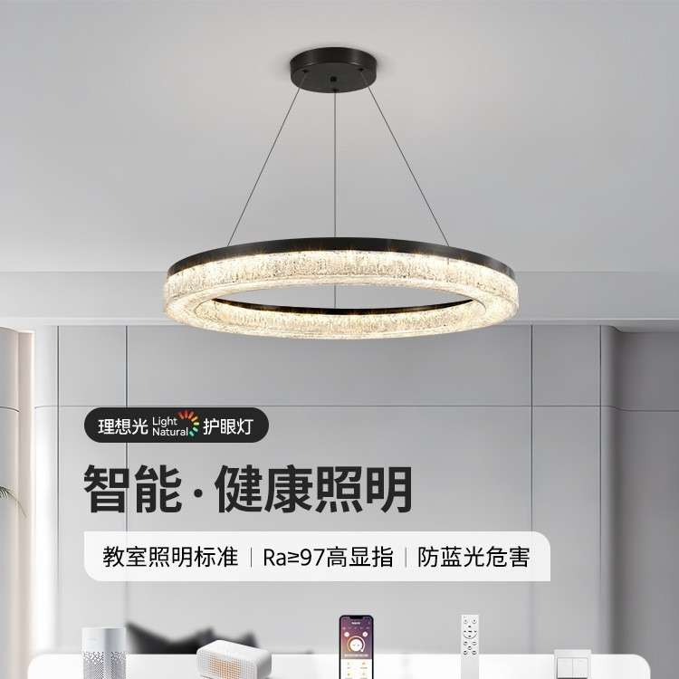 吊灯客厅灯现代简约大气树脂客厅主灯轻奢极简2024新款北欧灯具