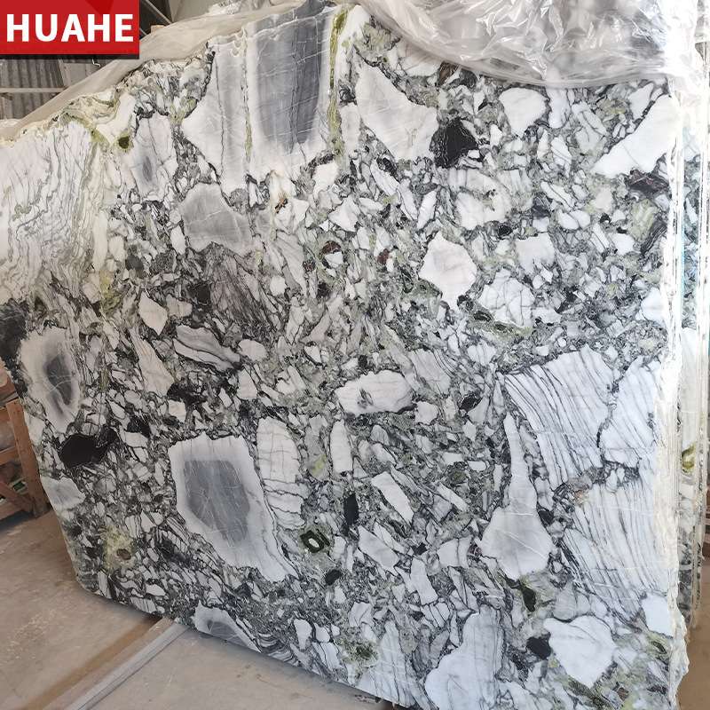冷翡翠天然大理石 白色石材飘窗奢石台桌面过门槛楼梯 加工