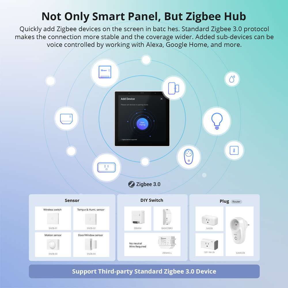Sonoff SNZB-02D Zigbee温湿度感应器 语音控制 微联智能家居外贸图片