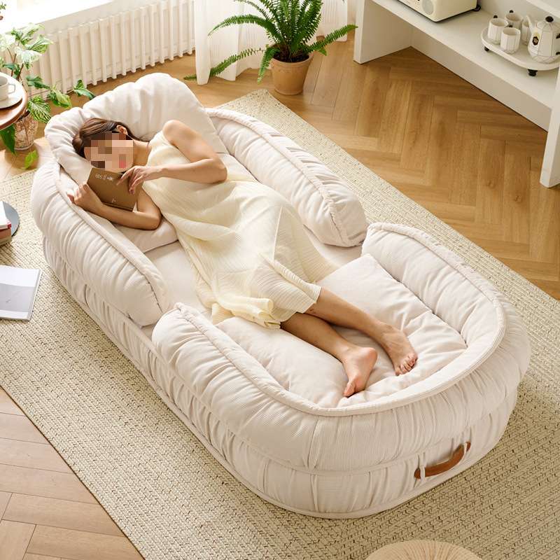 懒人沙发人类狗窝床单人巨大房间卧室榻榻米双人网红阳台折叠