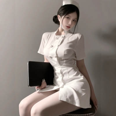 甜美纯欲护士女佣制服套装