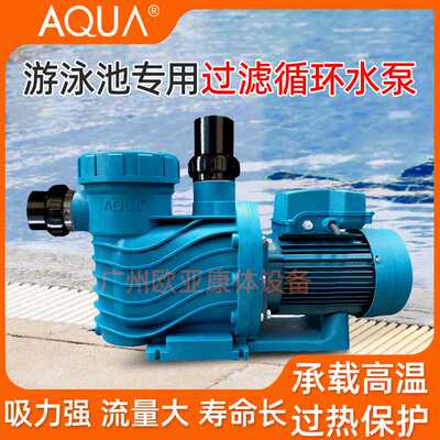 爱克游泳池水泵水处理循环过滤系统抽水泵温泉浴池清洁吸污泵设备