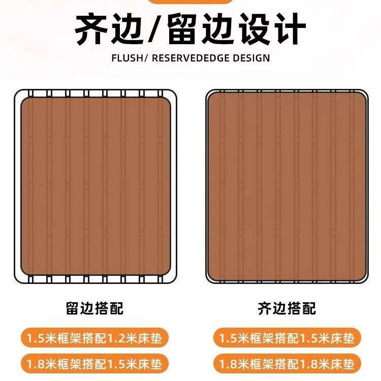 实木床榻榻米垫子床架出租房骨架落地主卧双人地台家用防潮木板床
