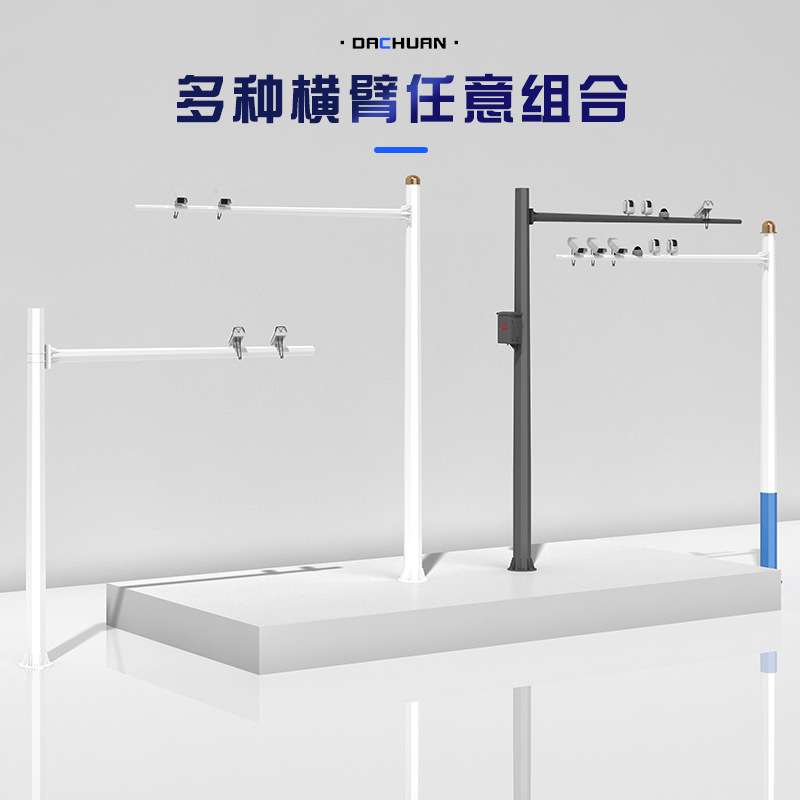 监控立杆交通道路杆3米3.5米4米5米6米公园立柱小区八角监控立杆