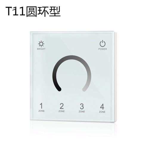 高压85-265V DMX512控制器色温RGBW调光调色RGB+C4分区遥控面板