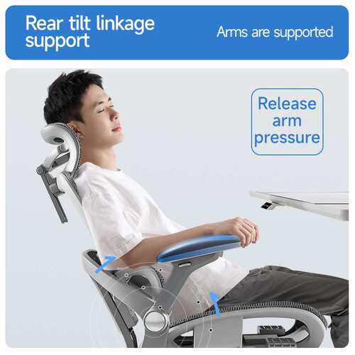 Office chair lying on home computer chair