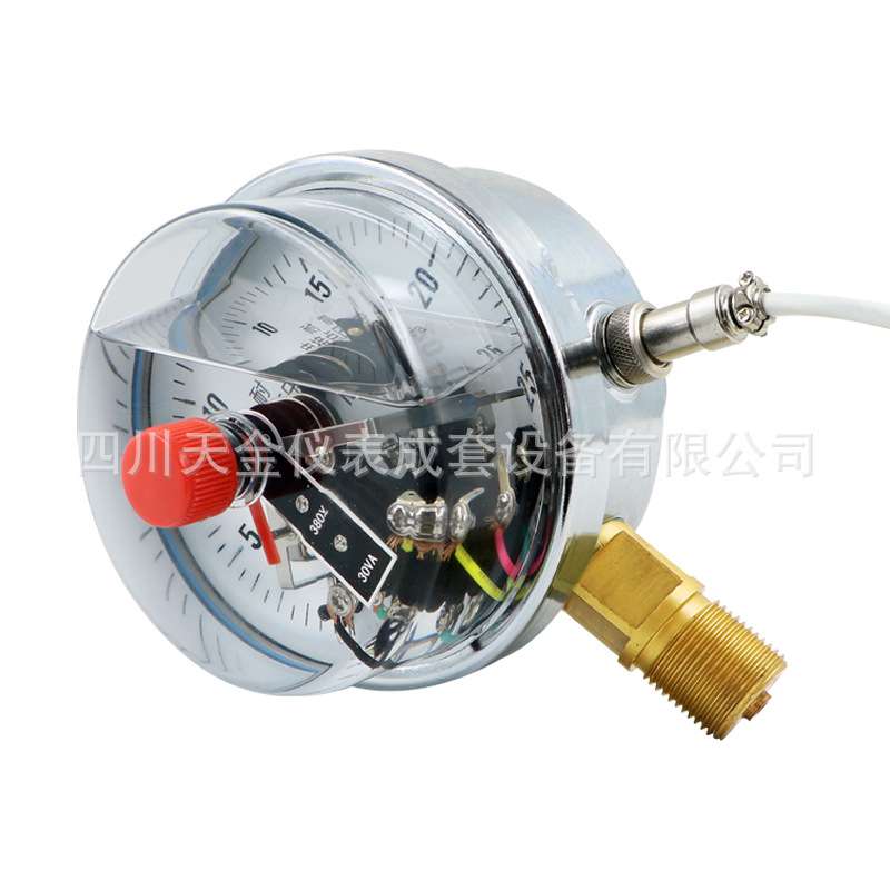 【大成】磁助式电接点压力表YNXC-100径向耐震电接点压力表60MPA