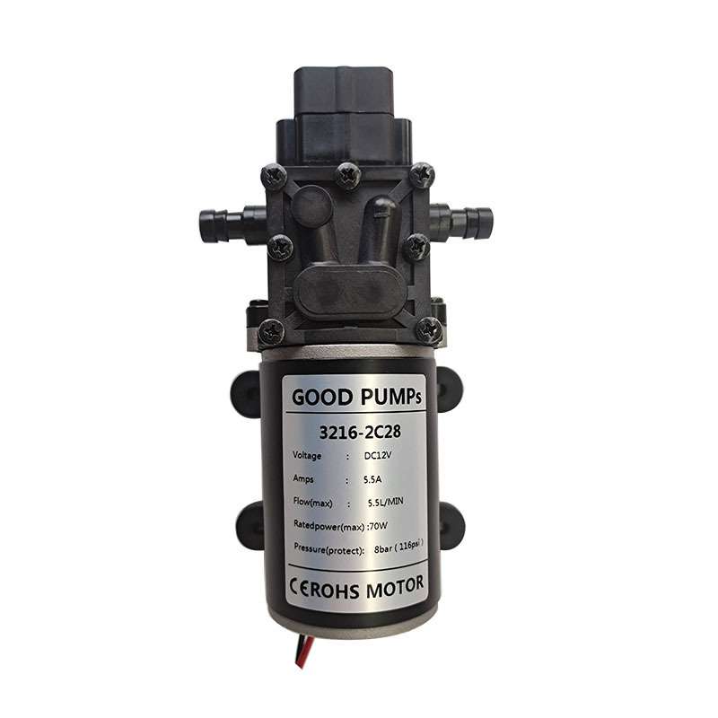 12V18V24V48V70W压力开关智能隔膜泵洗扫地机高压清洗水泵