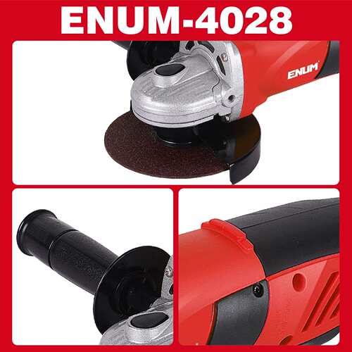 4028 亿能电动工具 红色 电动角磨机 高规格品质佳