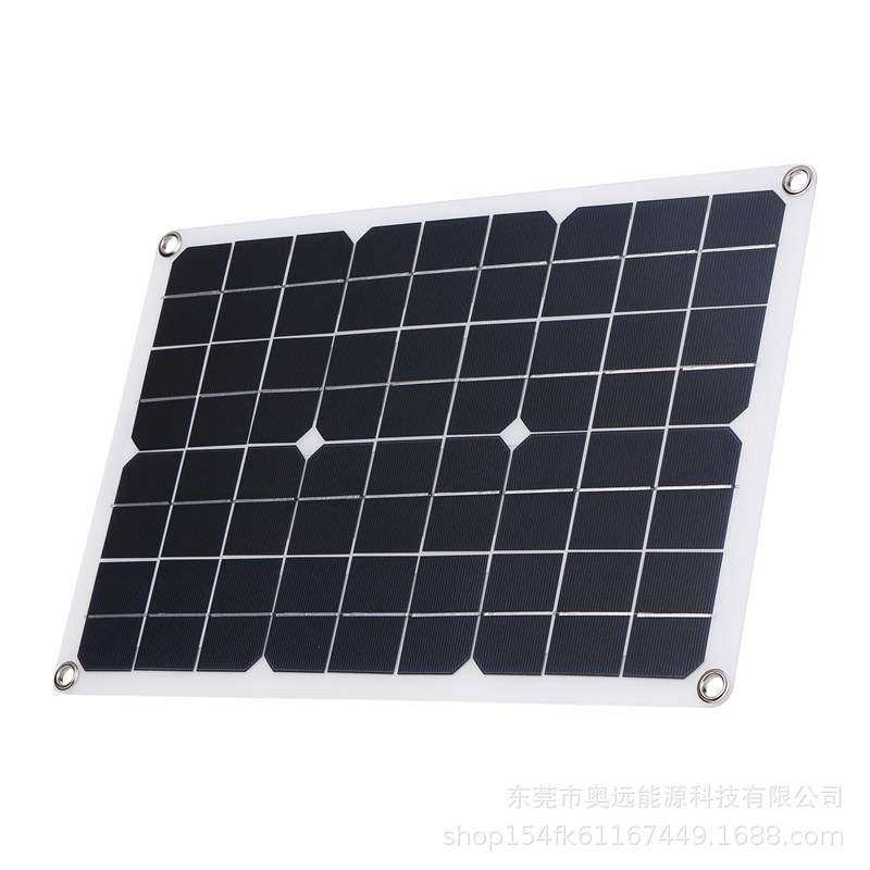 单晶硅20W太阳能板充电器户外应急太阳能手机汽车游艇充电光伏板