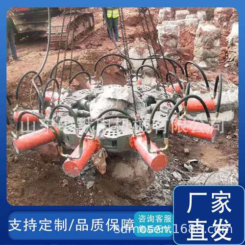 圆柱桩方形灌注桩破桩头 桥墩桩拆除液压截桩机 挖机/泵站破桩机