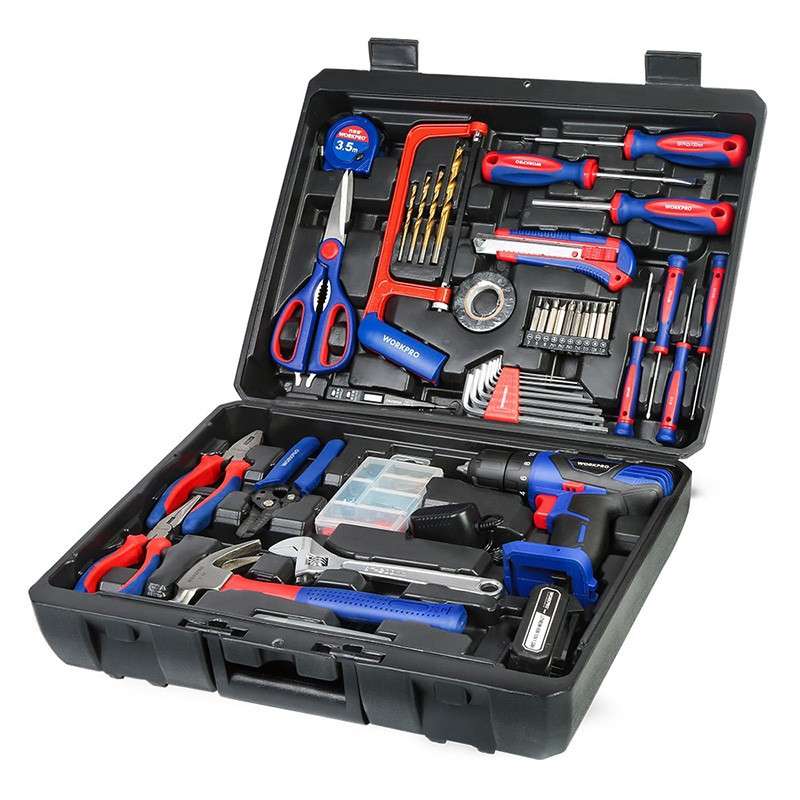 万克宝160件套锂电钻工具组套家用多功能充电式手电钻套装W009082