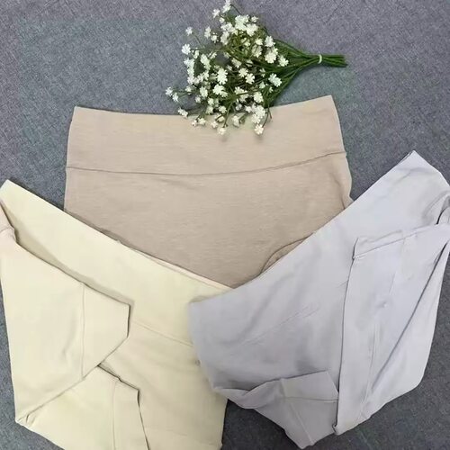 汉麻棉女士中高腰内裤 通身汉麻3条装