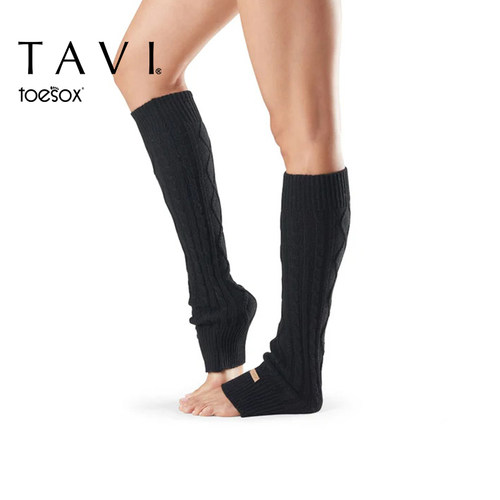 tavi toesox联名款瑜伽袜套护膝秋冬保暖普拉提长筒腿套Knee High