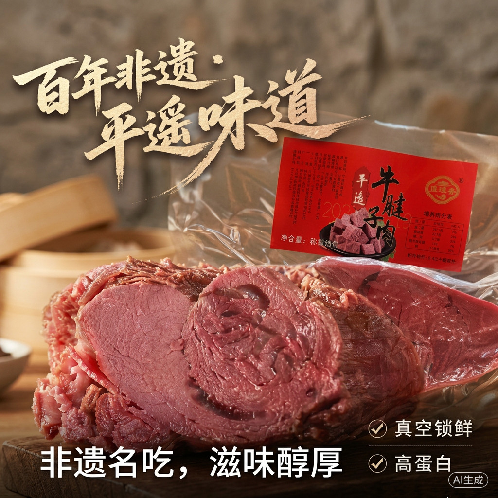 佳味斋平遥牛肉 250g 真空装山西特产正宗卤牛肉开袋即食熟食凉拌