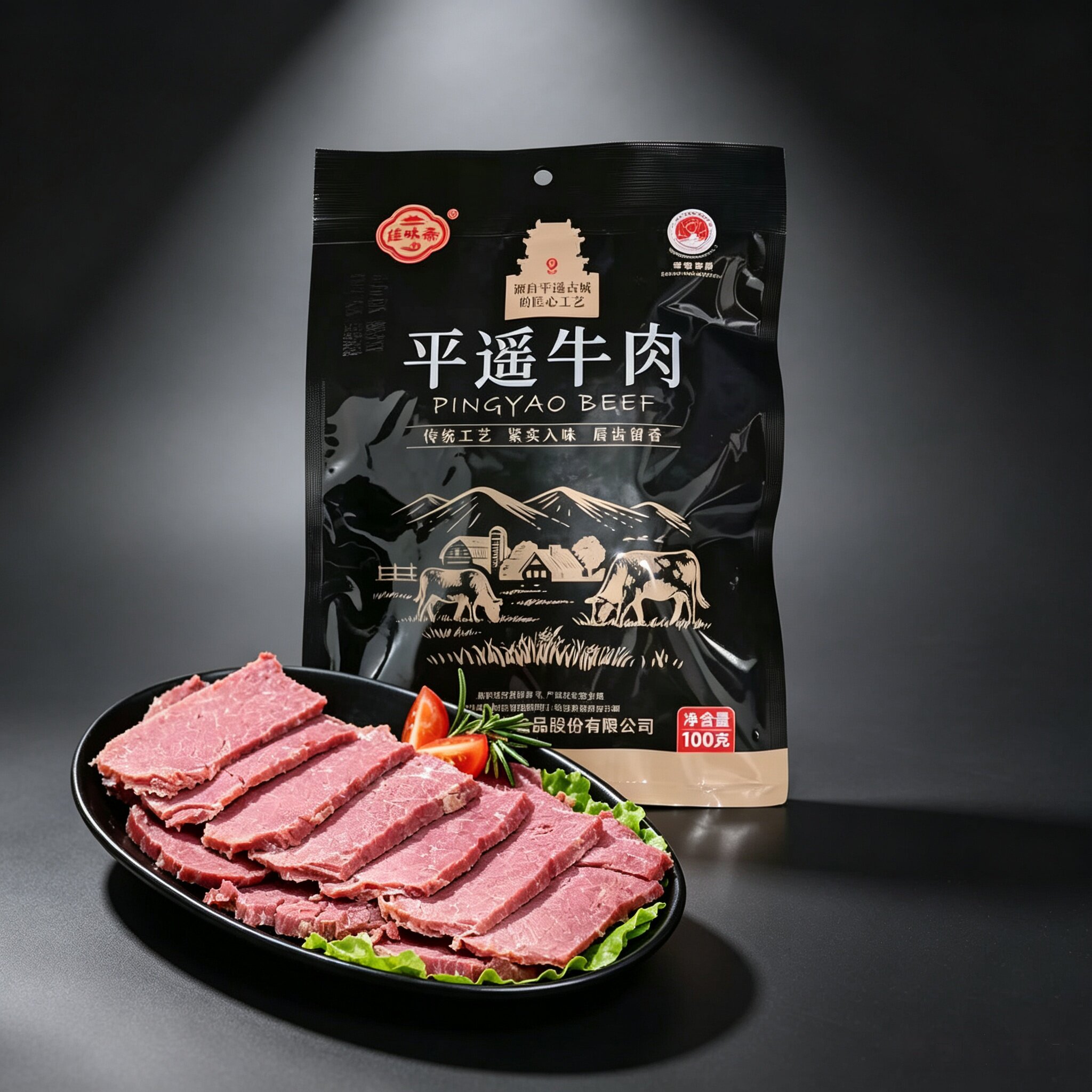 佳味斋 平遥牛肉100g*8袋开袋即食休闲零食解馋真空包装